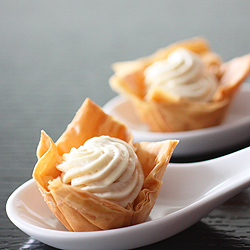 Maple Mousse in Phyllo Cups (Daring Bakers April)