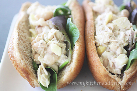 Tuna Salad with White Beans and Artichokes (#Tag4Cancer)