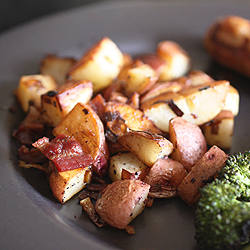 Cooking With Hubs – Potatoes with Bacon and Leeks