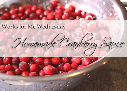 Homemade Cranberry Sauce (WFMW)