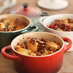 Individual Entertaining – Cranberry Bread Pudding (WFMW)