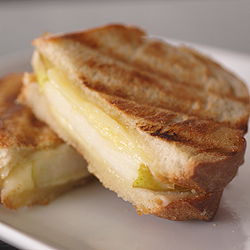 Whiskey Cheddar and Pear Grilled Cheese