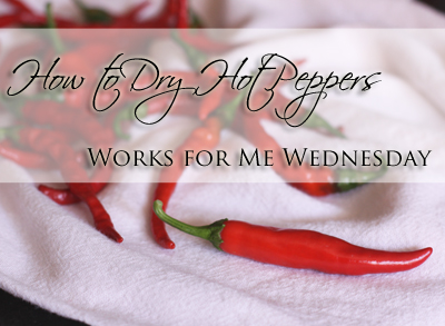 How to Dry Hot Peppers (WFMW)