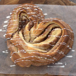 Heart-Shaped Cinnamon Bread