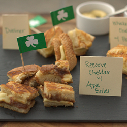Grilled Cheese Plate for a Family Friendly St. Patrick’s Day