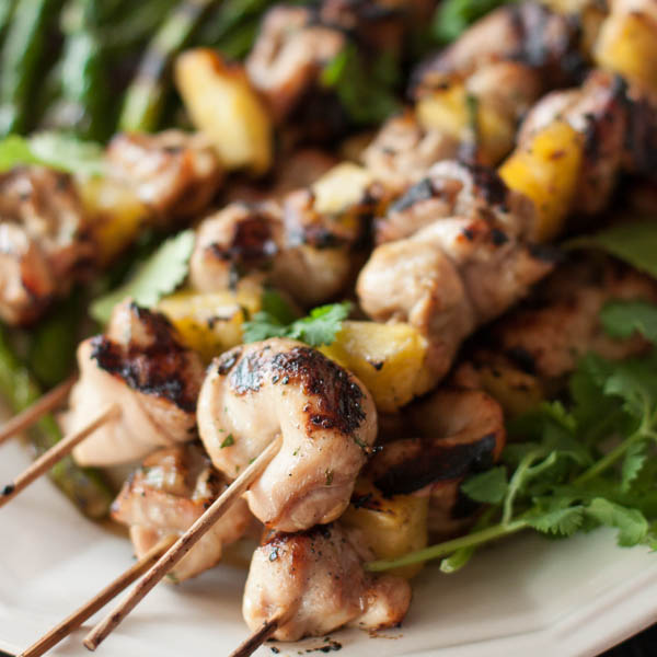 Garden Update… And Chicken and Pineapple Skewers with Cilantro