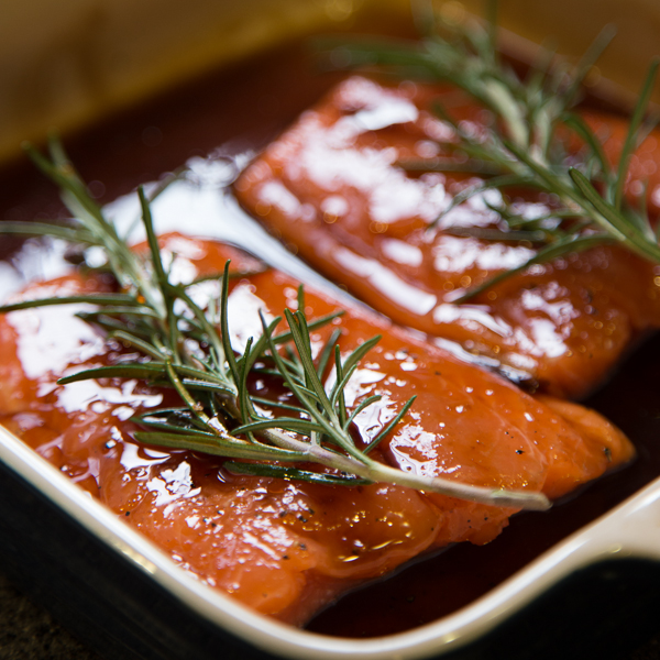 How I Cook: Balsamic Cider Glazed Salmon with Rosemary
