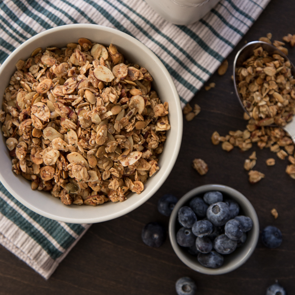 Nuts and Seeds Granola with Flax and Hemp Hearts